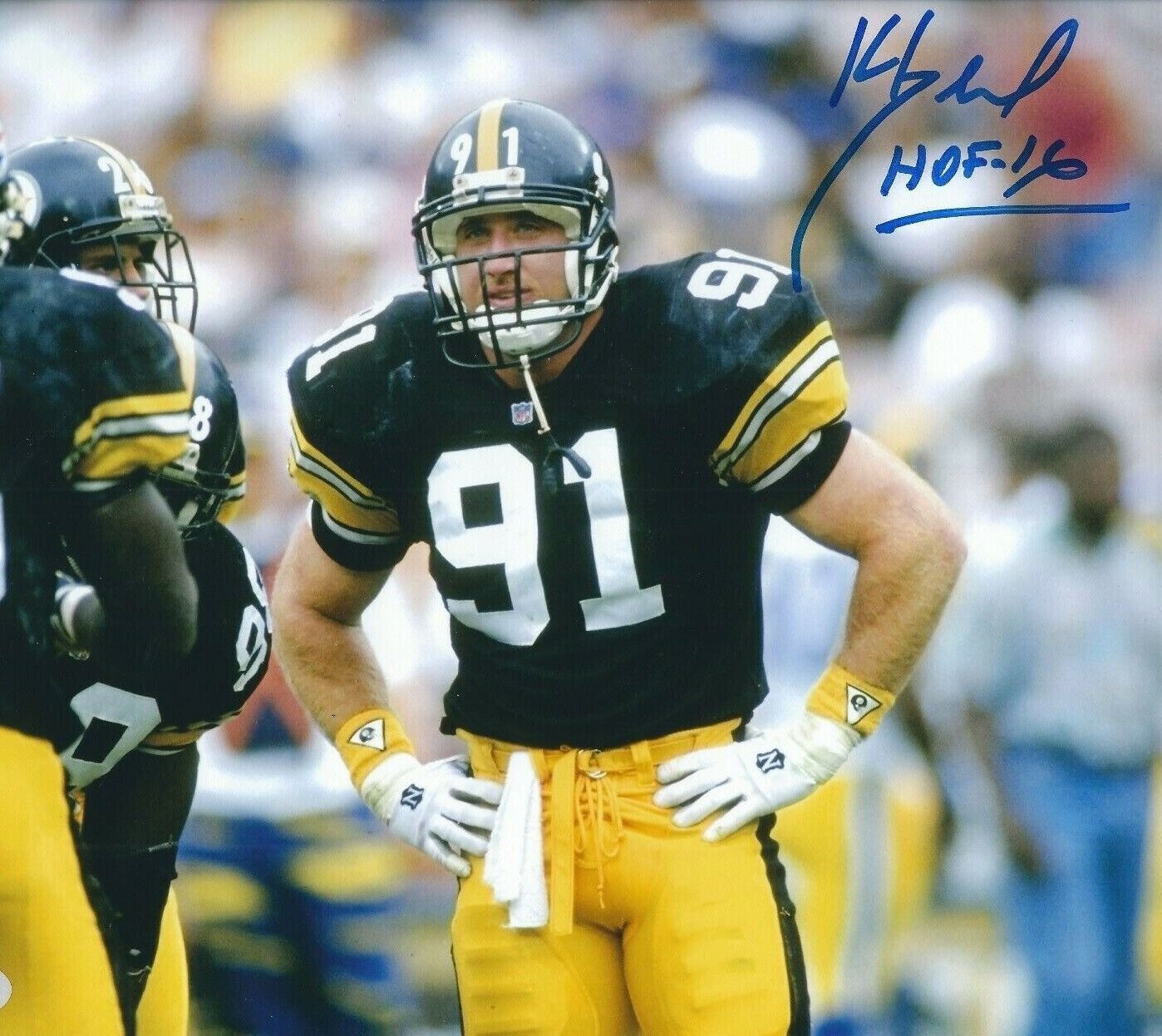 Kevin Greene Autographed Signed 8x10 Photo Poster painting ( HOF Steelers ) REPRINT