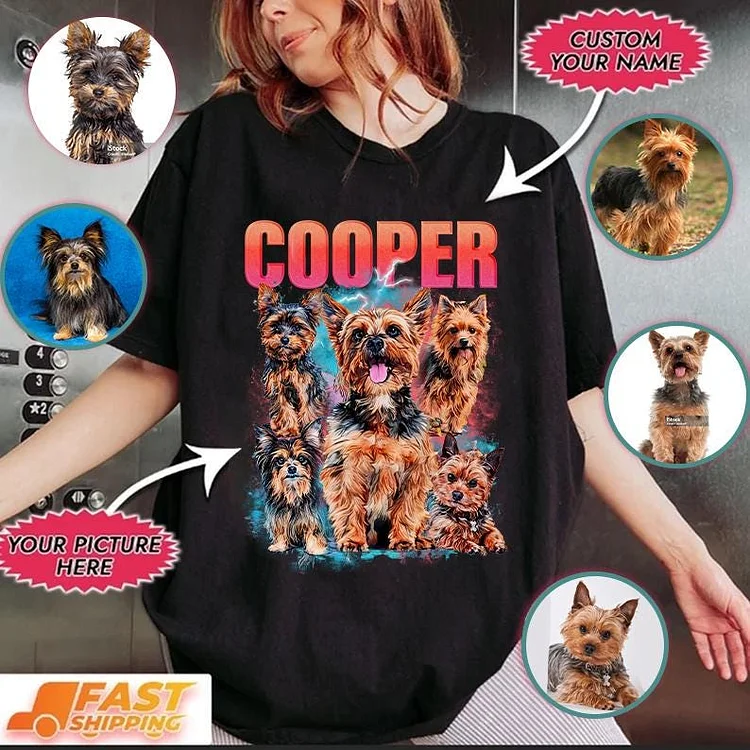 Custom Pet Tee, Dog Personalized Bootleg Tee, Custom Bootleg Rap Pet Shirt Sweatshirt