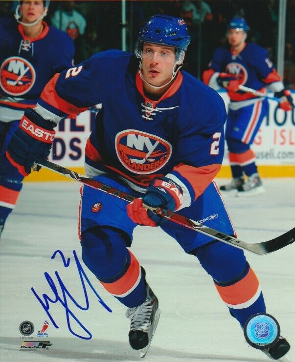 MARK STREIT SIGNED NEW YORK NY ISLANDERS 8x10 Photo Poster painting #1 Autograph