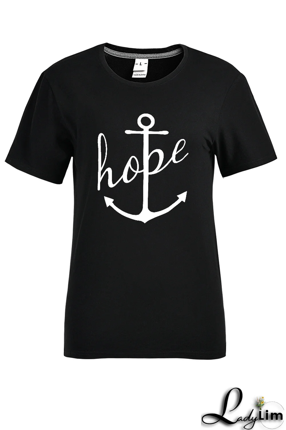 Grey Fashion Street Print Patchwork O Neck T-Shirts