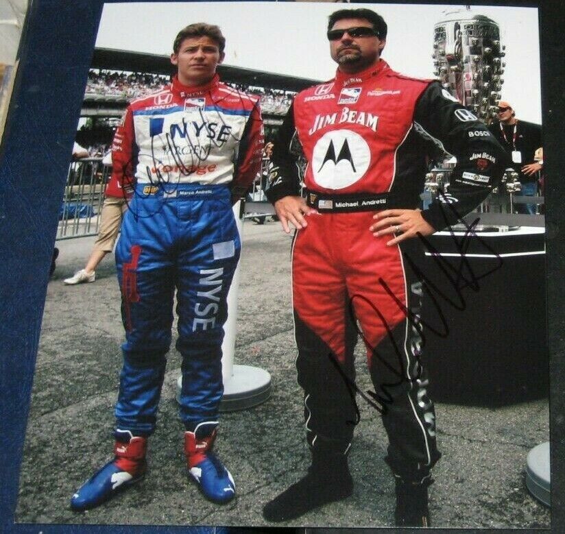 Marco Michael Andretti Racing Indy 500 SIGNED 8x10 Photo Poster painting COA Autographed IRL