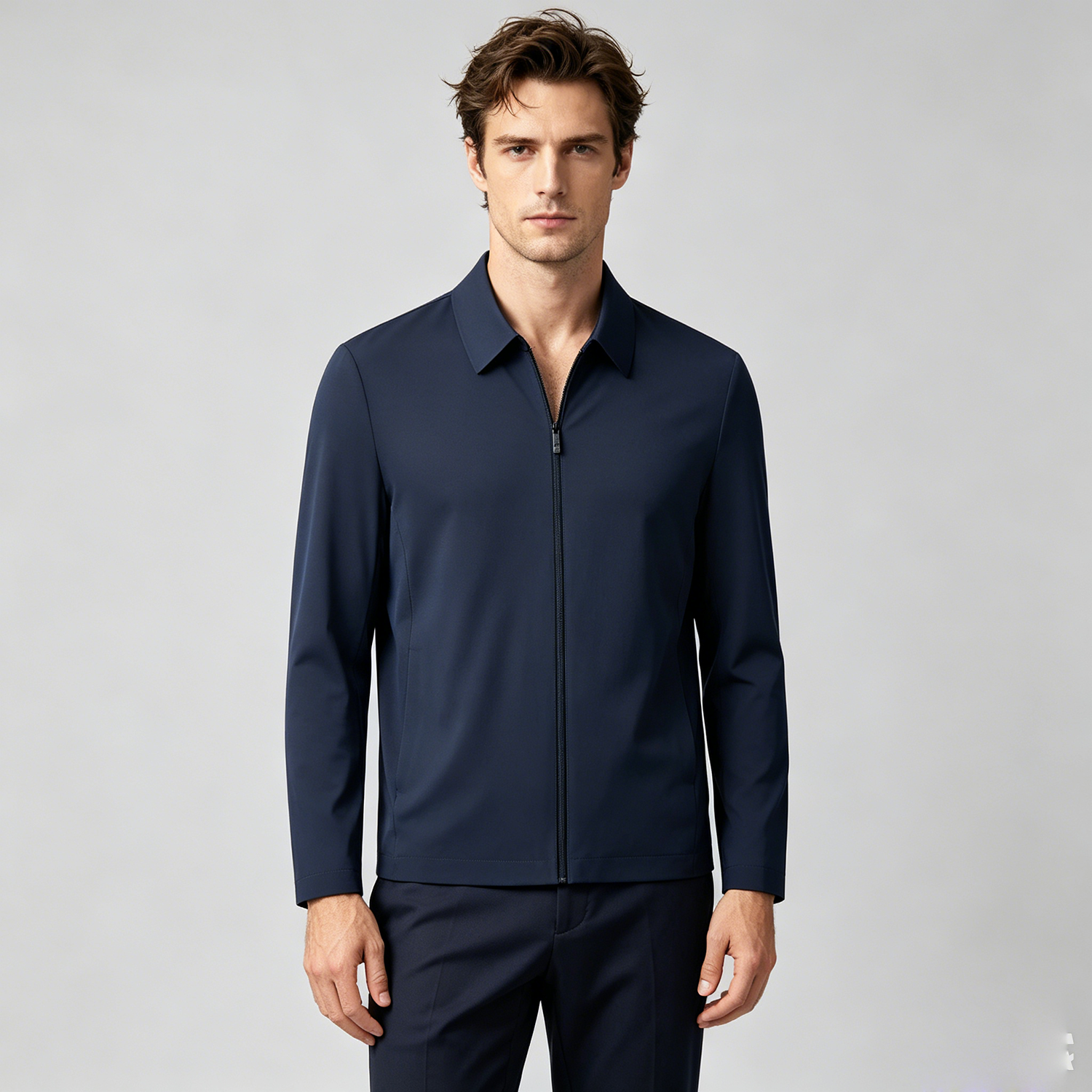 Men's Silk Jacket Sun Protection Ultra-Lightweight REAL SILK LIFE