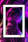 Cyber Mikasa Ackerman Decorative Painting - Attack On Titan - H-TWO Studio