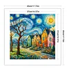 Colorful House-11CT Stamped Cross Stitch 45*45cm/17.72*17.72in
