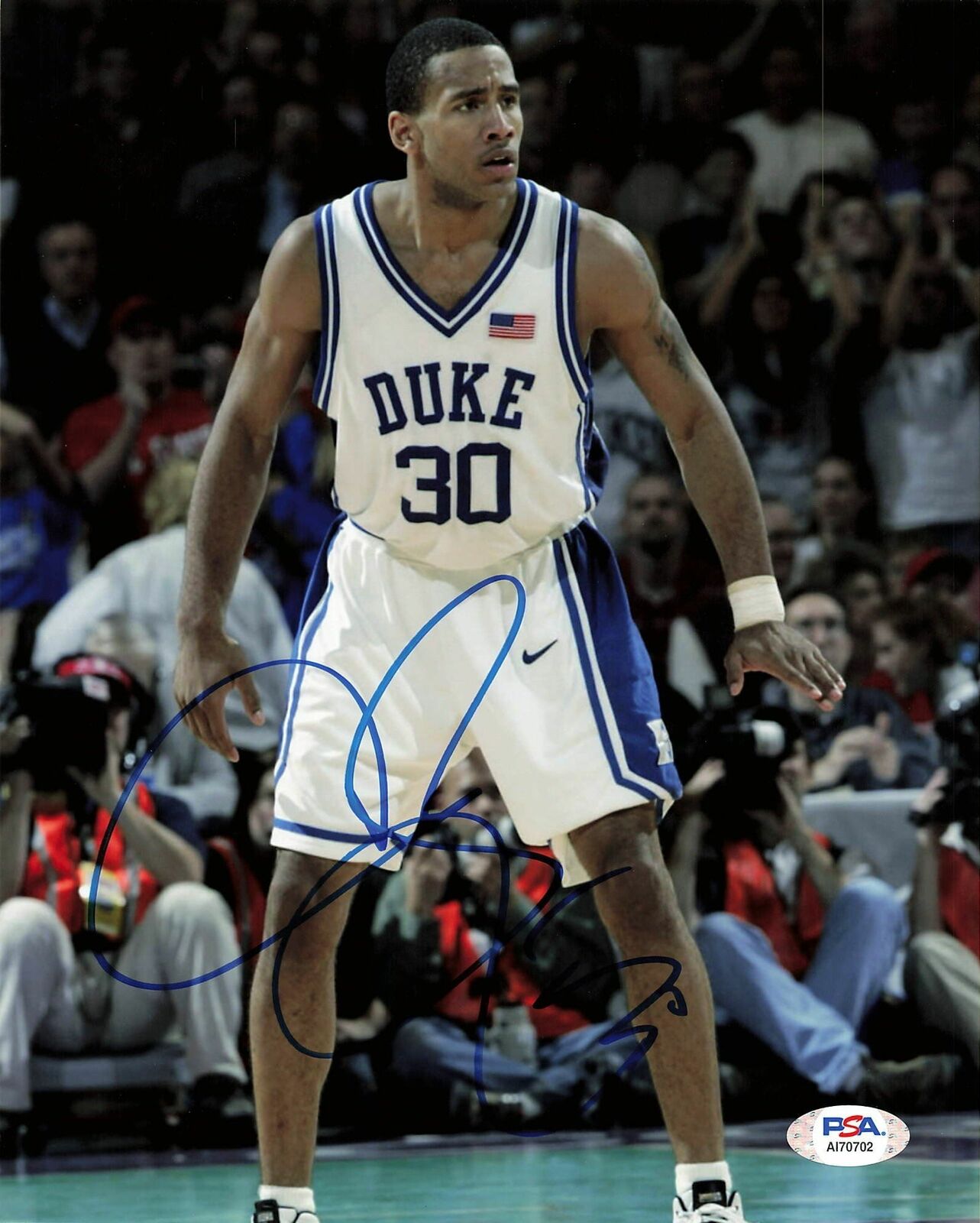 Dahntay Jones signed 8x10 Photo Poster painting PSA/DNA Duke Blue Devils Autographed