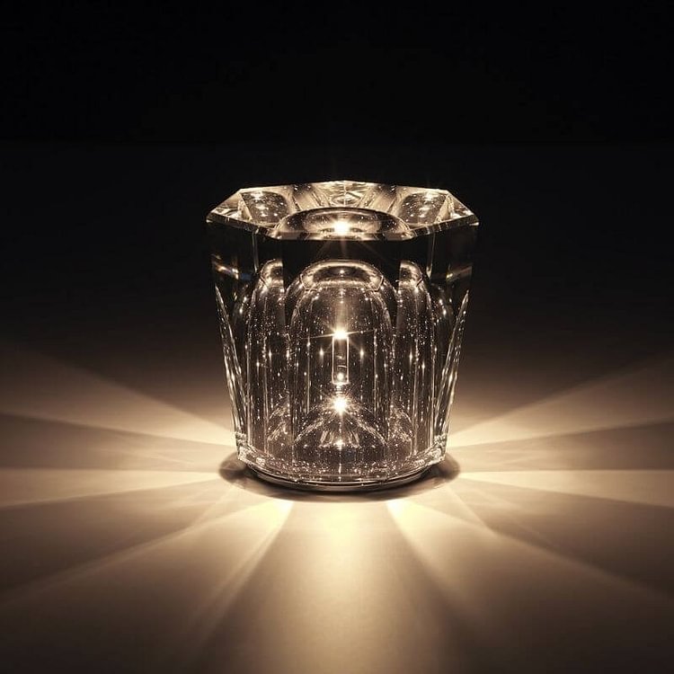 Decorative Atmosphere Crystal Diamond Rechargeable Table Lamp - Appledas
