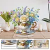 Flower Afternoon Tea Diamond Dot Painting Ornament DIY Double Sided