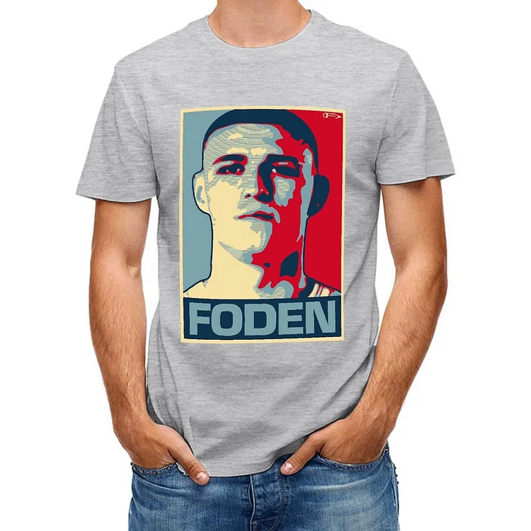 Phil Foden Portrait Poster Style Soccer Culture T-Shirt