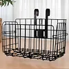 Bike Front Rear Basket Fold-Up Bicycle Cargo Rack Metal Wire Ebike Travel Basket