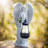 Solar Angel Statue Light Waterproof Fairy Figurine Decor Lamp Home Decoration
