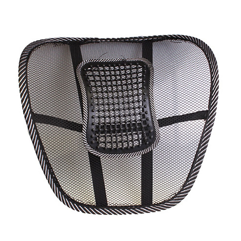 

Black Mesh Cloth Car Seat Cushion Lumbar Waist Back Support Lumbar Pillow, 501 Original