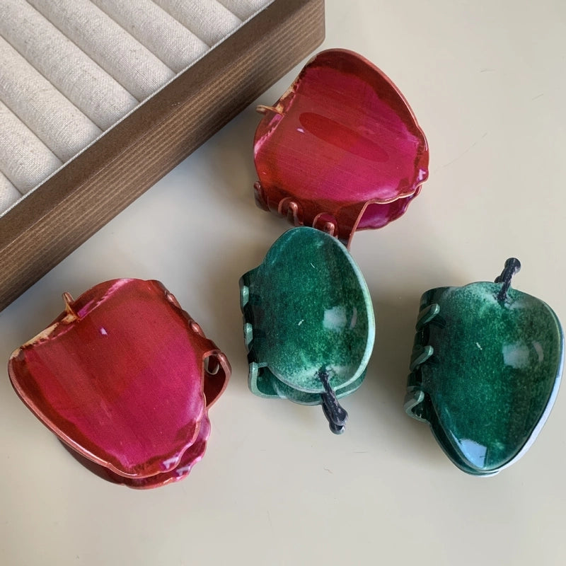 Cute Women’s Apple Arylic Hair Claws