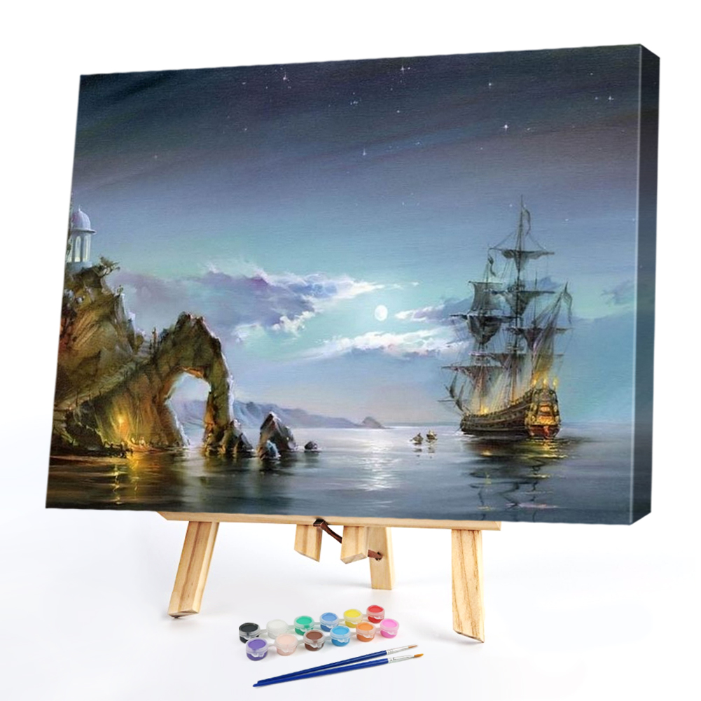 

40*50CM Paint By Numbers-Boat, 501 Original
