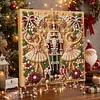 (20x20cm)Nutcracker DIY Pearl Painting Art With Inner Wooden Framed Kit