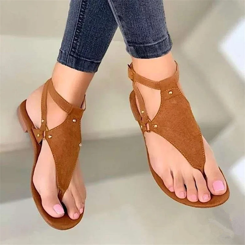 Women's Flat Casual Thong Plus Size Beach Sandals