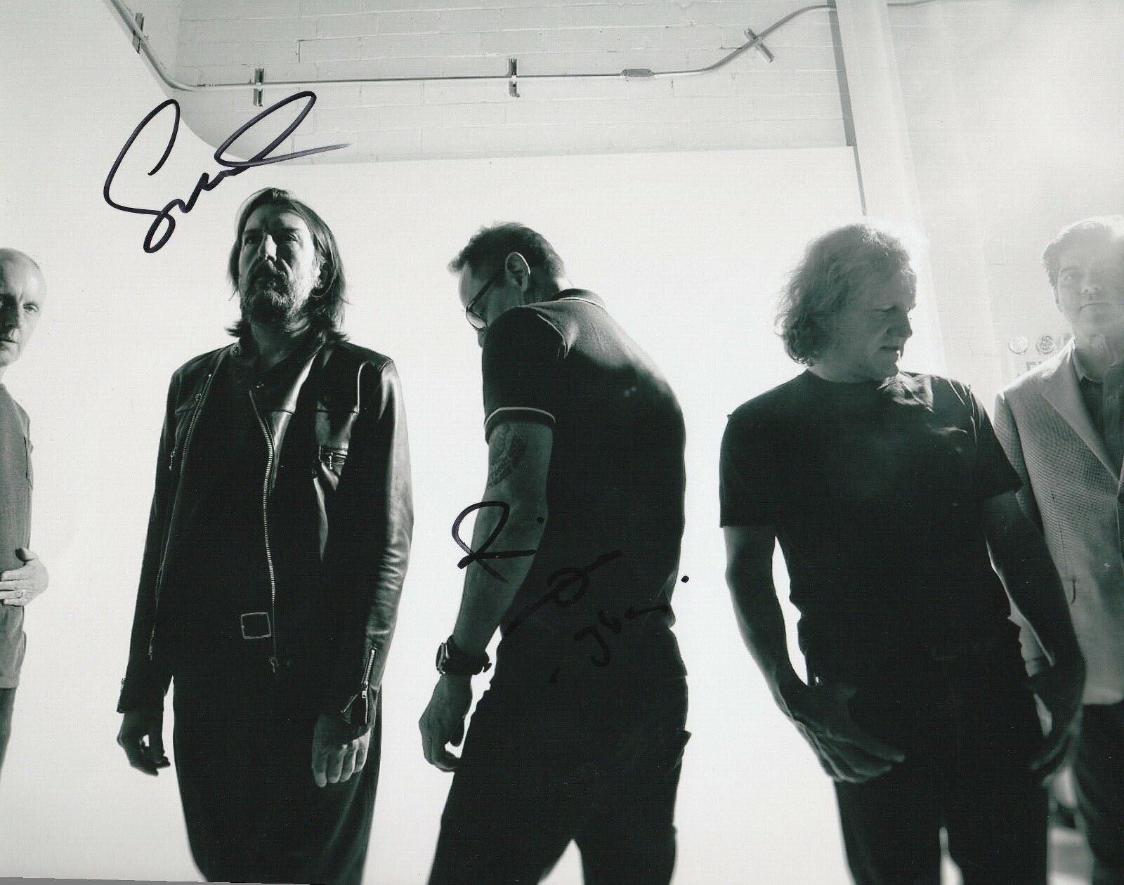 * GIN BLOSSOMS * signed 8x10 Photo Poster painting * ROBIN WILSON & SCOTT HESSEL * 1