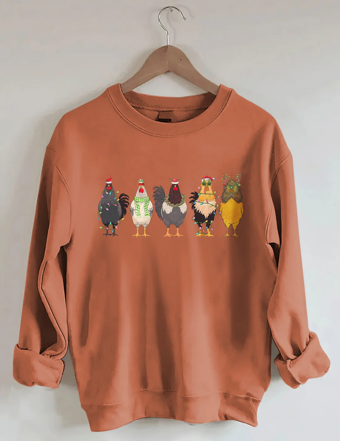 Funny Chicken Lover Christmas Sweatshirt