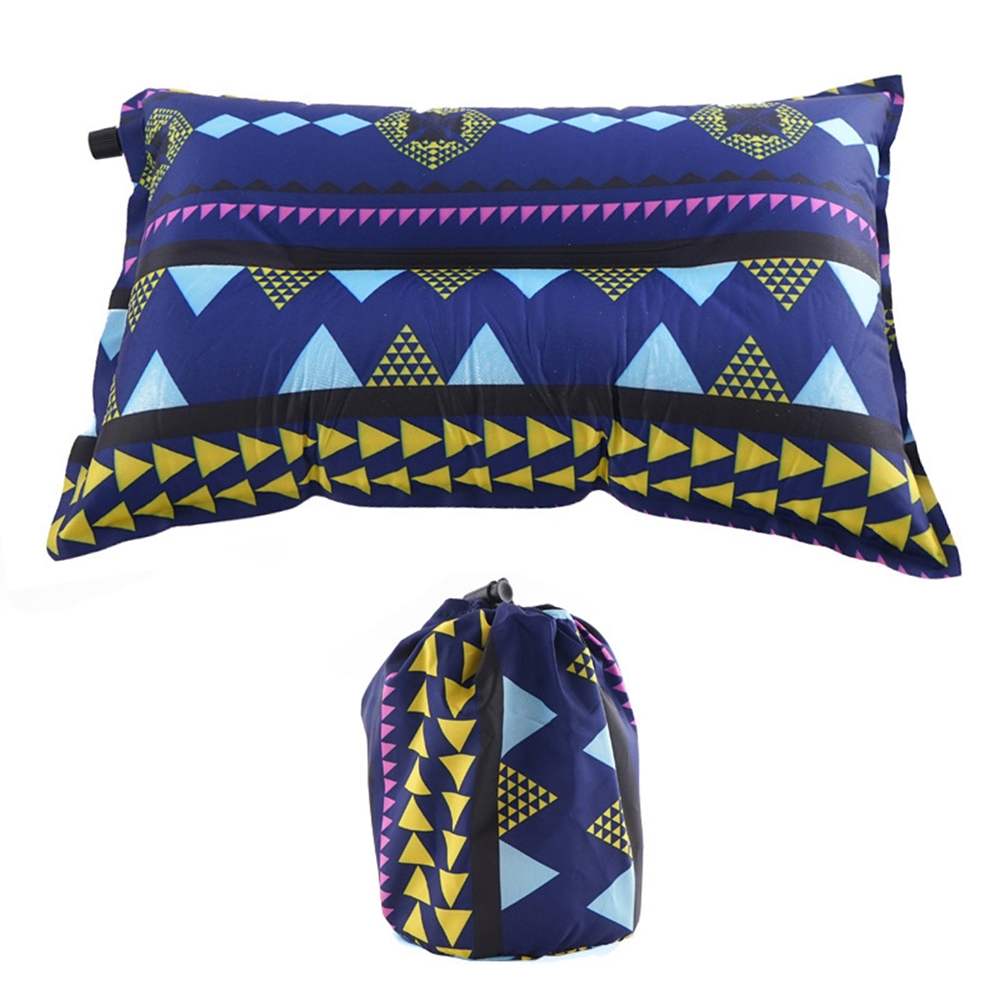 

Ethnic Inflatable Pillows Outdoor Camping Tent Car Folding Automatic Pillow, 501 Original