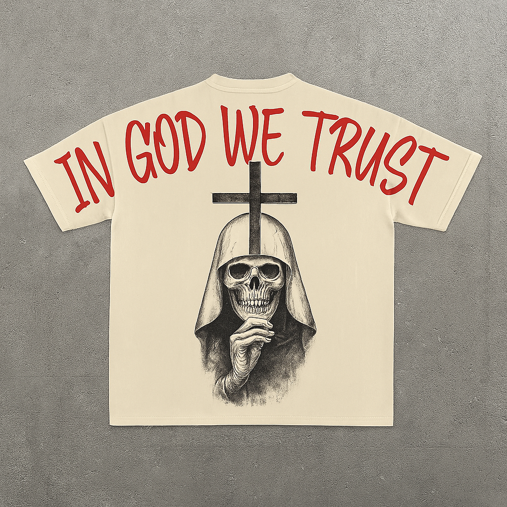 Satanic Print Short Sleeve T-shirt