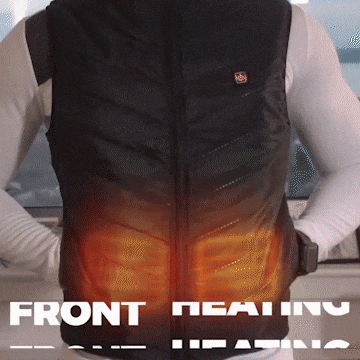 Womens Vest FTVOGUE Electric Heated Vest V Neck Smart Constant Temperature Breathable Warm Heating Vest (Black Heated Vest Women