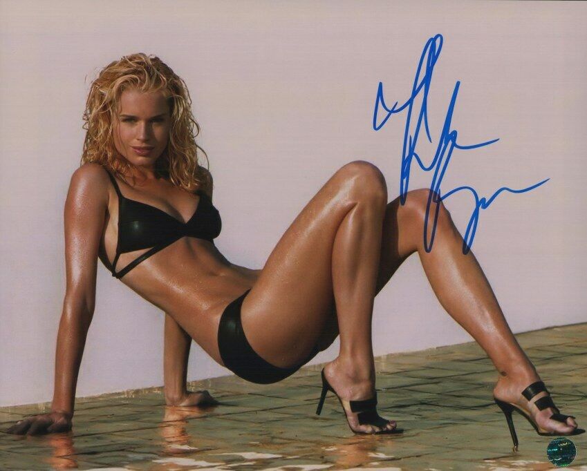 REBECCA ROMIJN Autographed Original 8x10 Photo Poster painting LOA TTM