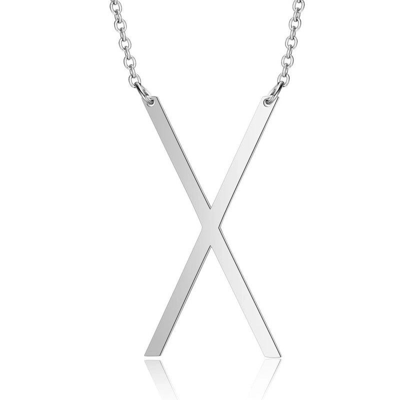 Stainless Steel Fashion Polishing Letter Necklace