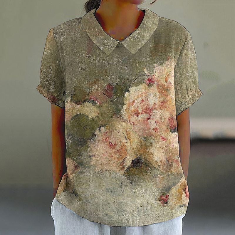Floral Art Pattern Women's Shirt artswardrobe