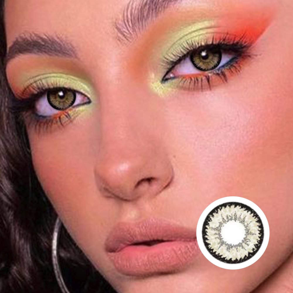 Big Water Condensation Senna Brown Green(12 months) contact lenses