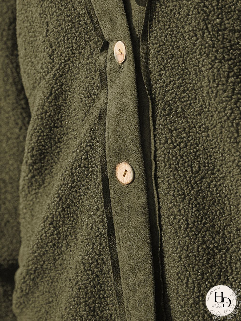 Fleece Patchwork Solid Color Hooded Long Sleeve Coat