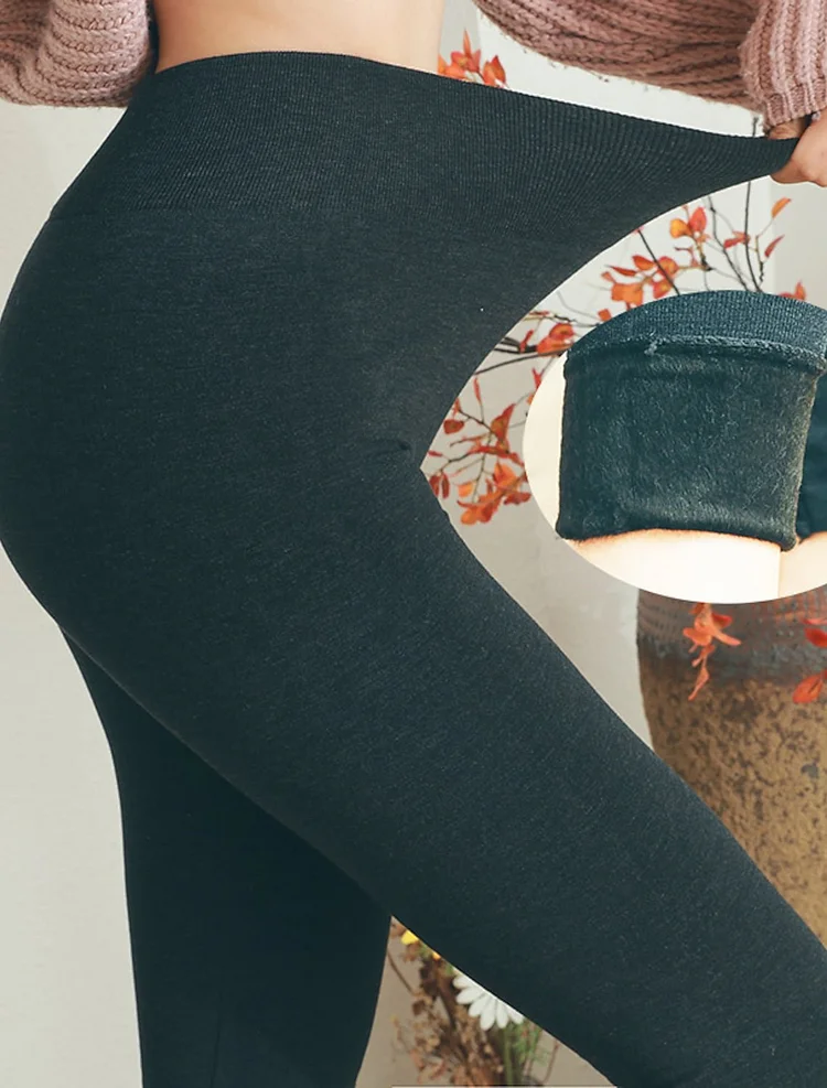 Wool-Blend Tight Casual Leggings