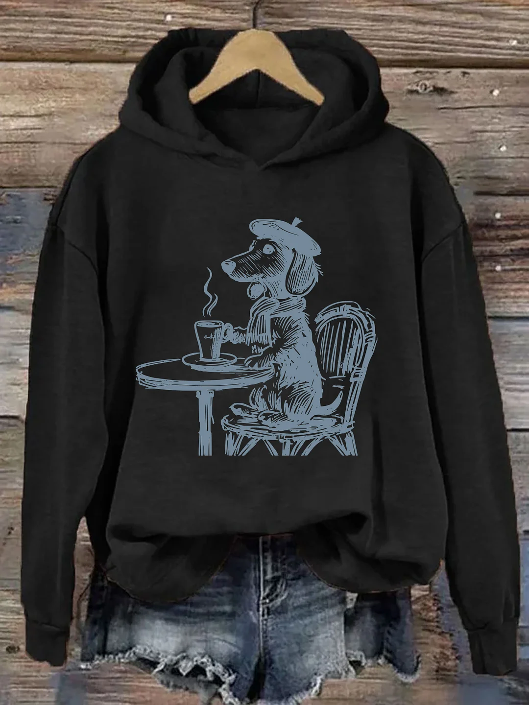 Dachshund Paris Hoodie