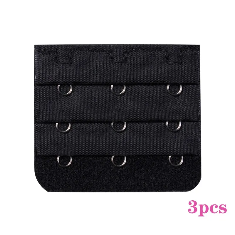 3PCS Bra Extension Lingerie Strap Extender Replacement Womens Accessoires With 3 Hooks Bar Extender Buckle Extension Lingerie