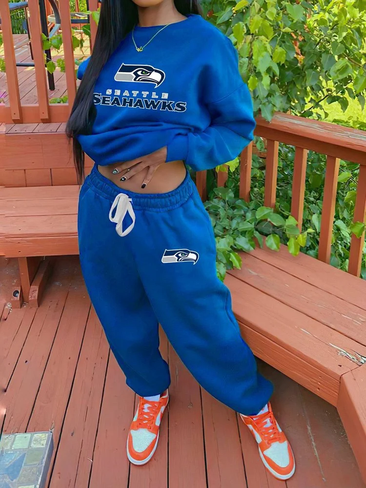 Seattle Seahawks Sportswear Crewneck Sweatshirt Suit