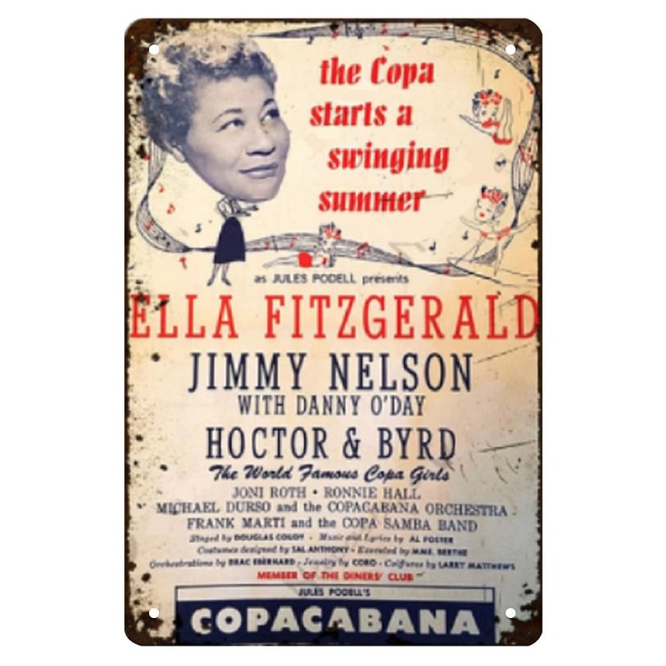 Ella Fitzgerald - Vintage Tin Signs/Wooden Signs 8*12Inch/12*16Inch