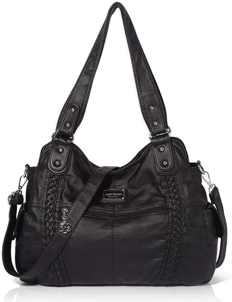 Roomy Fashion Hobo Womens Handbags Ladies Purse Satchel Shoulder Bags Tote Washed Leather Bag