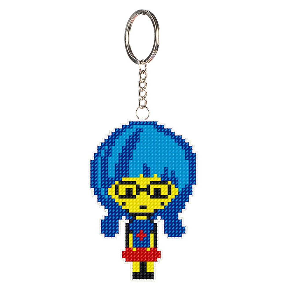 

Boy and Girl - Bead Embroidery - Keychain, 501 Original