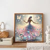 Diamond Painting -DIY Round Dril Girl in Butterfly Skirt