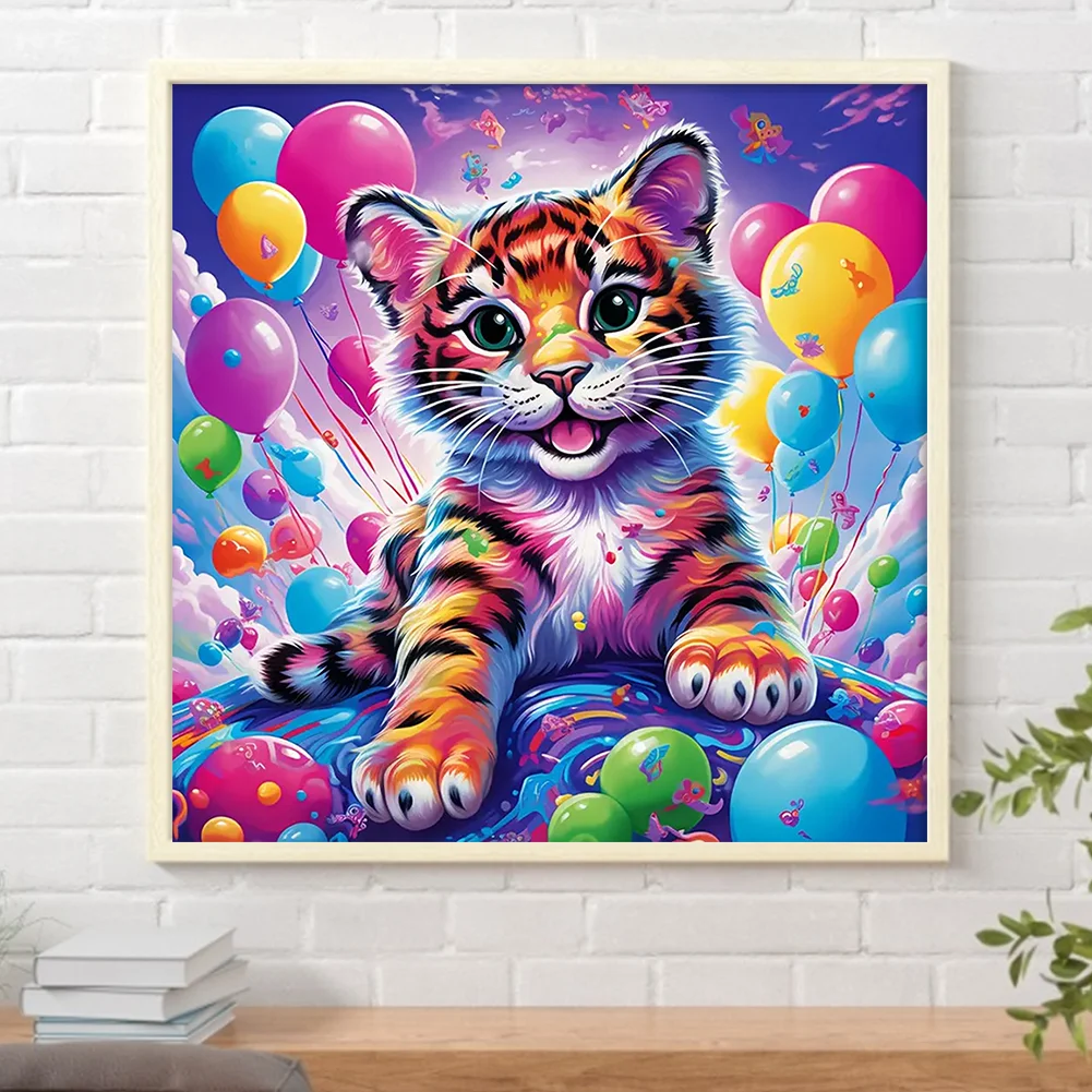 Diamond Painting - Full Round Drill - Tiger(Canvas|30*30cm)
