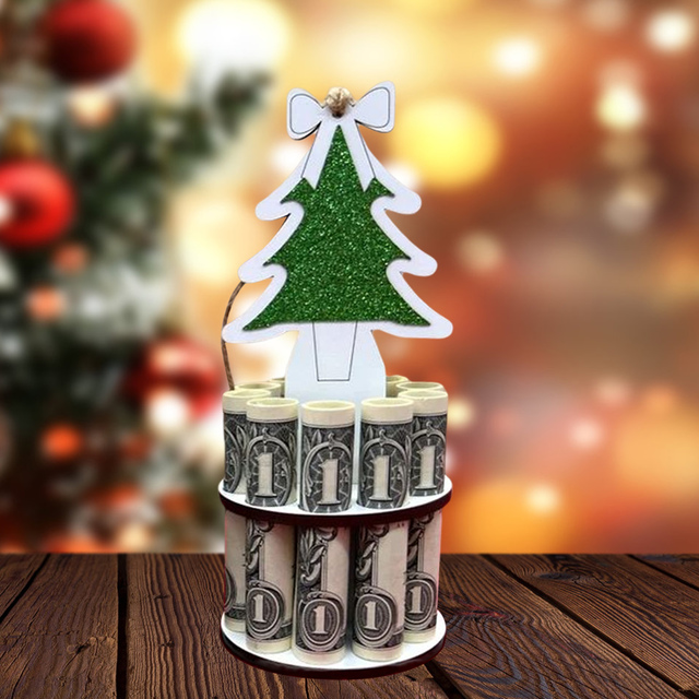 Christmas Unique Money Holder - tree - Codlins