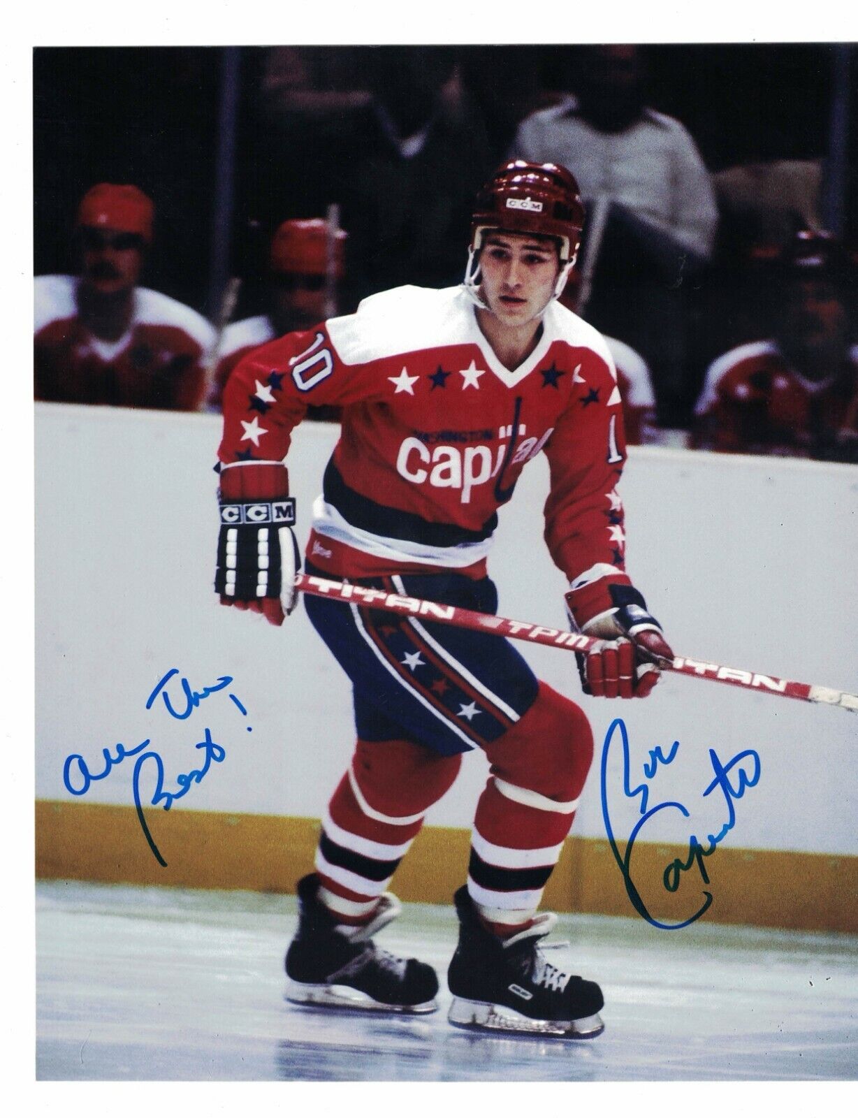 Bobby Carpenter Washington Capitals Signed 8 x 10