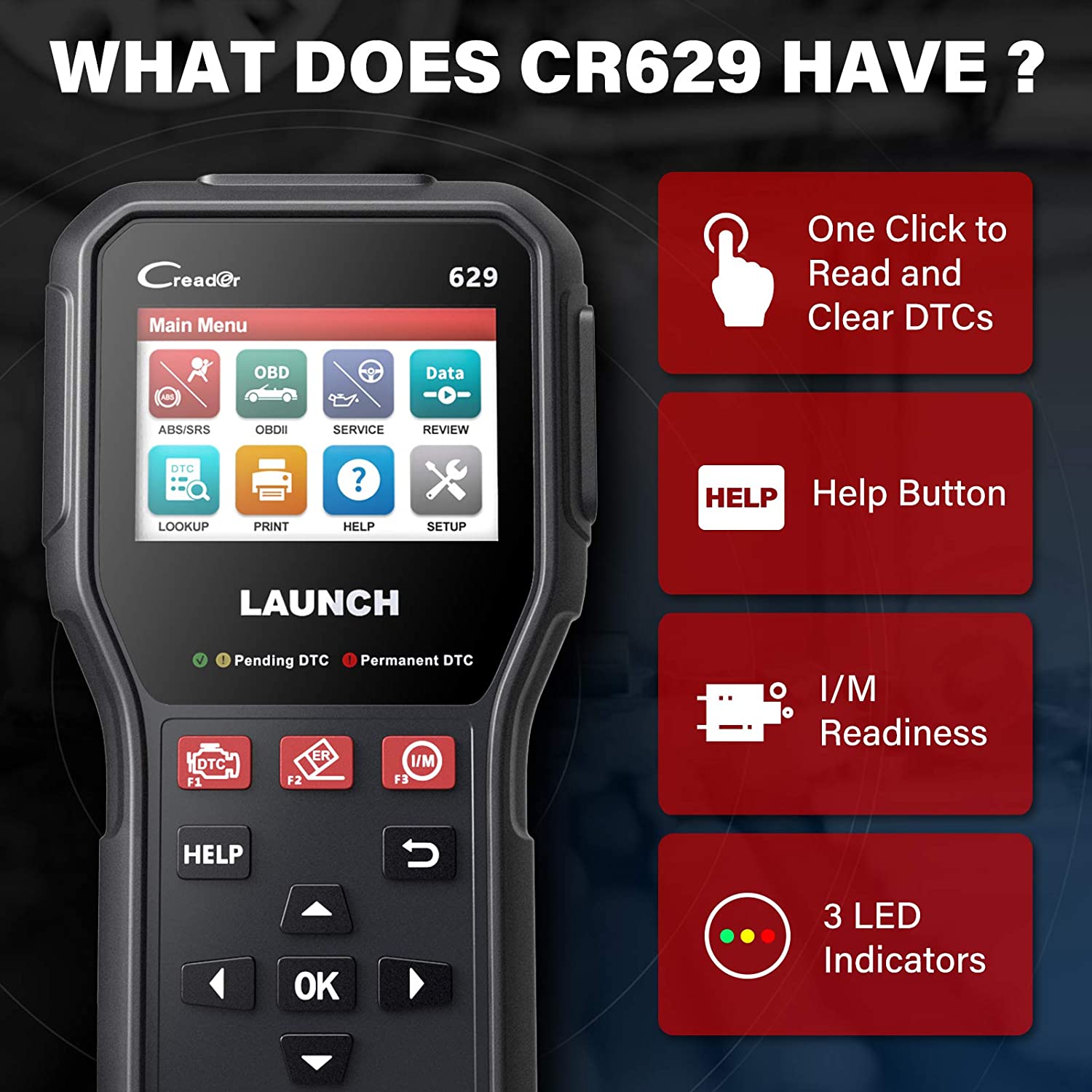 Launch Cr629 OBD2 Scanner ABS SRS Scan Tool with Active Test, 3 Service  Diagnostic Tool - China Diagnostic Tool, Car Diagnostic Tool