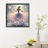 Diamond Painting -DIY Round Dril Girl in Butterfly Skirt