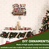 H&ouml;lzerne Willkommen zu Hause Weihnachtskatze - 5d DIY Handwerk Wandhaken