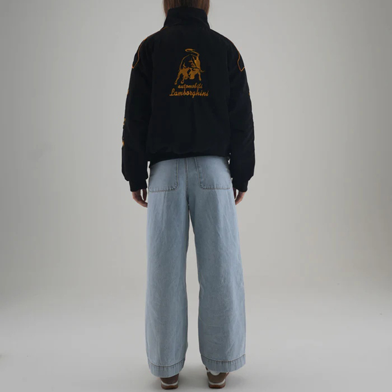 Unisex Racing Style Street Fashion Loose Racing Casual Print Jacket