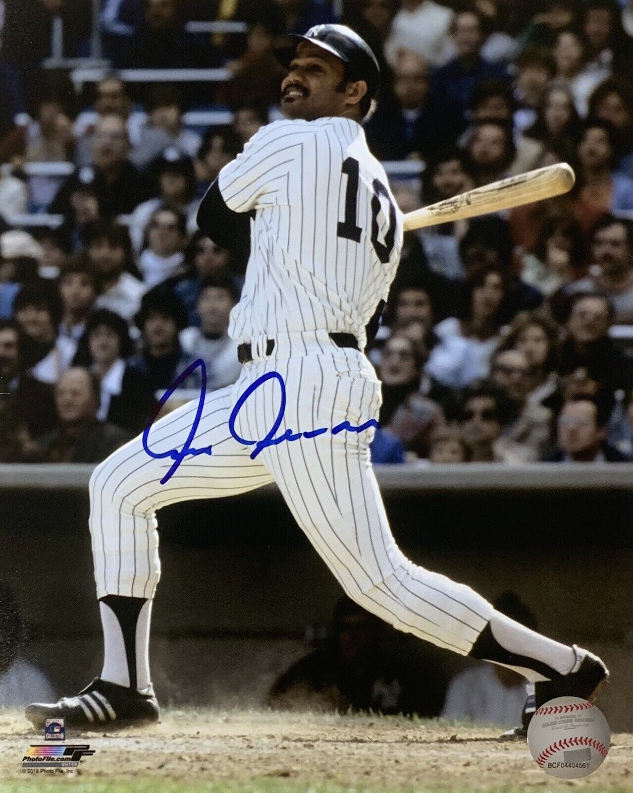 Chris Chambliss New York Yankees Autographed 8x10 Pose 2 JSA