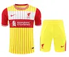 2024/2025 Liverpool Pre-match Training Yellow-Red Shirt+Shorts  1:1 Thai Quality