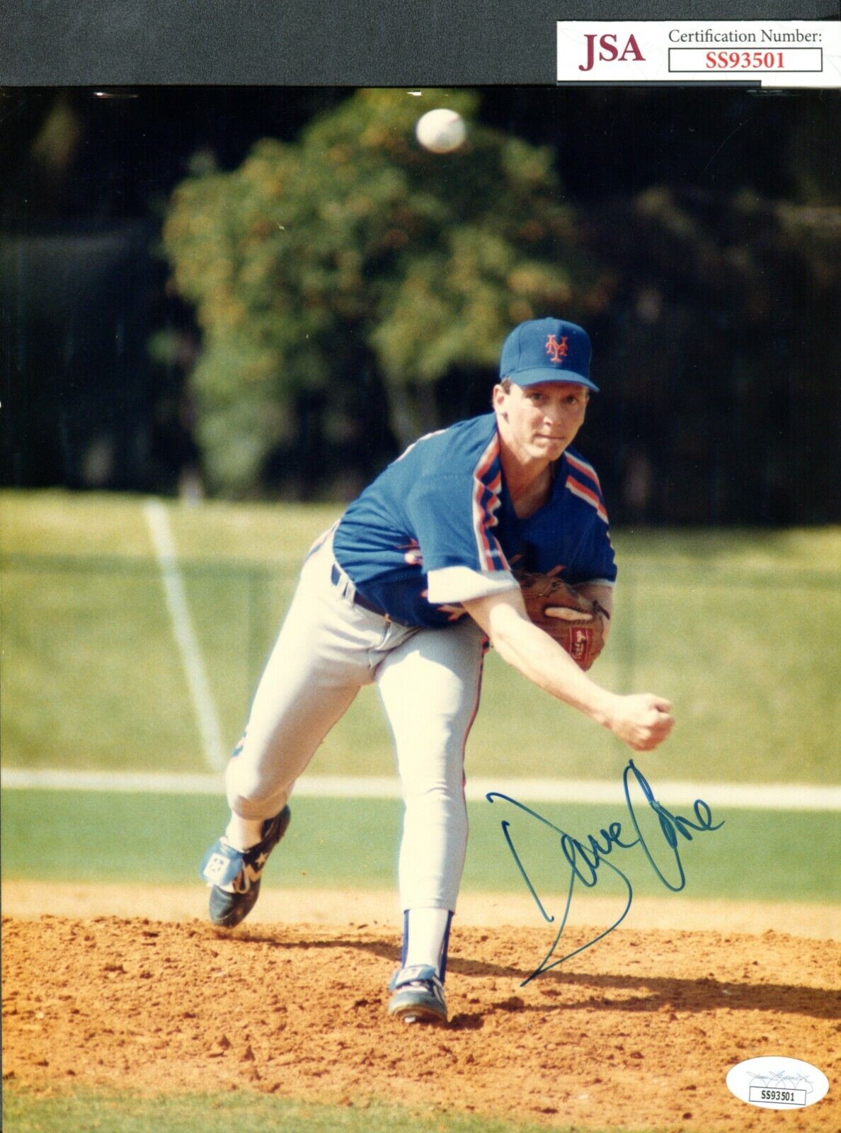 JSA Dave David Cone Autographed Signed AUTO 8x10 Photo Poster painting New York Mets TRB 874