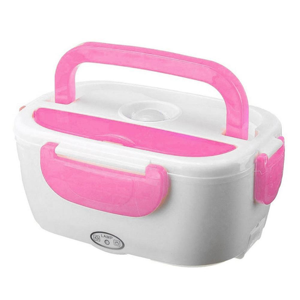 

110V Electric Heating Lunch Box for Home Food Heater Rice Container (Pink, 501 Original
