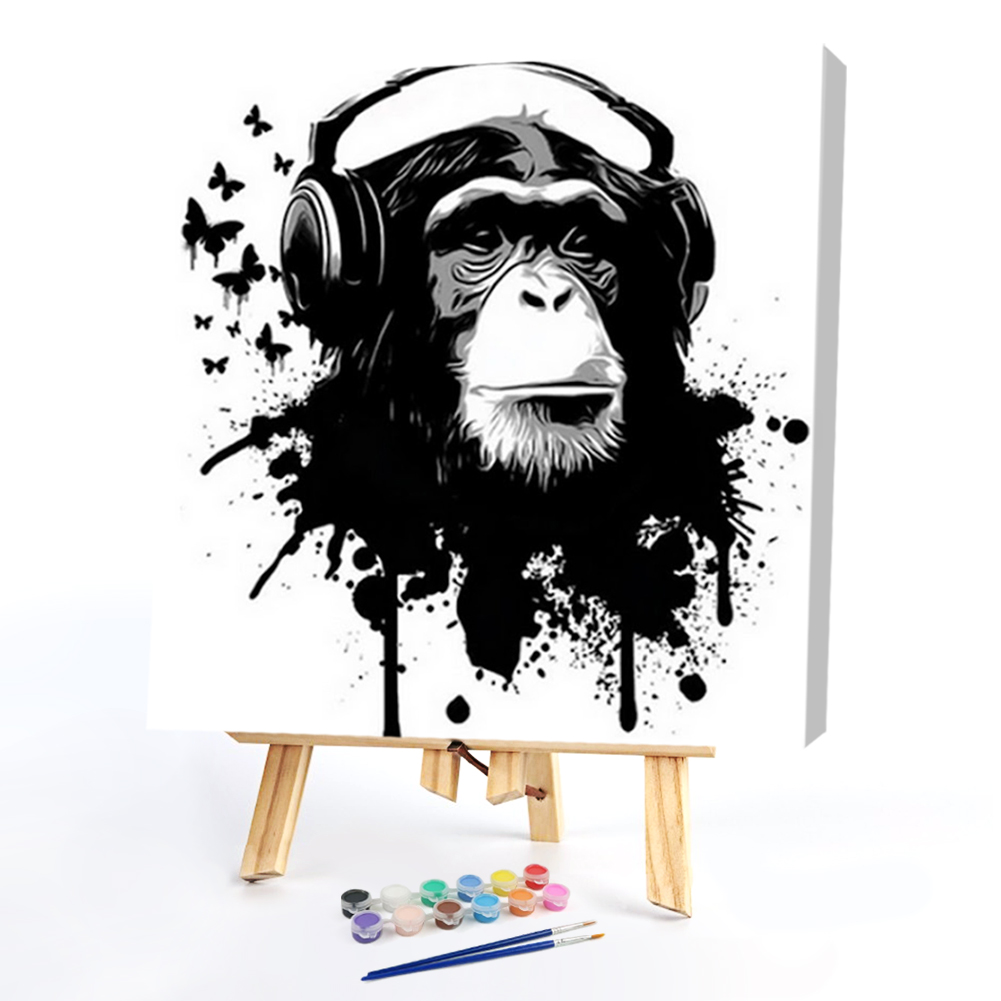 

40*50CM Paint By Numbers-Music HeadMonkey, 501 Original