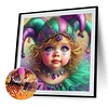 Diamond Painting-5D Full Round Drill Clown(40*40 CM)